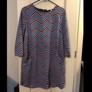 ¾ sleeved collective concepts dress